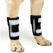 NeoAlly Pair Front Leg Braces for Dogs with Metal Strip Inserts to Stabilize and Support Canine Wrist Carpal Joints, Super Supportive to Prevent Leg Injuries Sprains Arthritis S/M