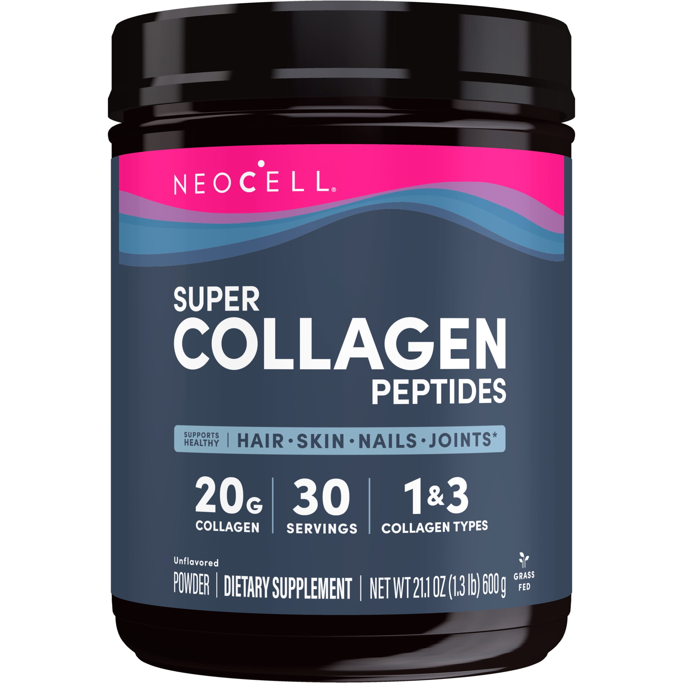 Super Collagen Peptides | 21.2 oz | Unflavored Powder for Men and Women | by NeoCell
