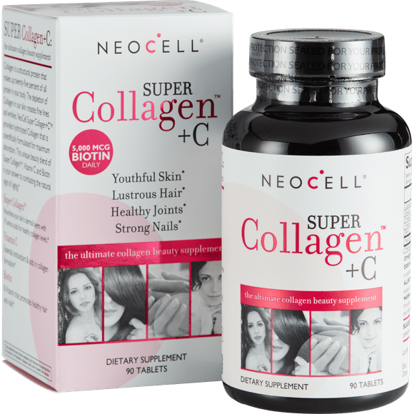 NeoCell Super Collagen Tablets with Vitamin C and Biotin, 90 Count