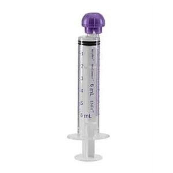NeoConnect Oral/Enteral Syringe with ENFit Connector, Purple, 6 mL