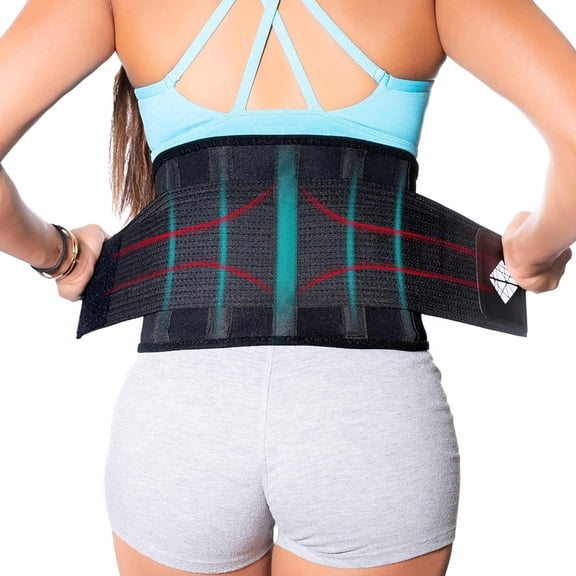 NeoHealth Lumbar Support Belt, 5XL, Black