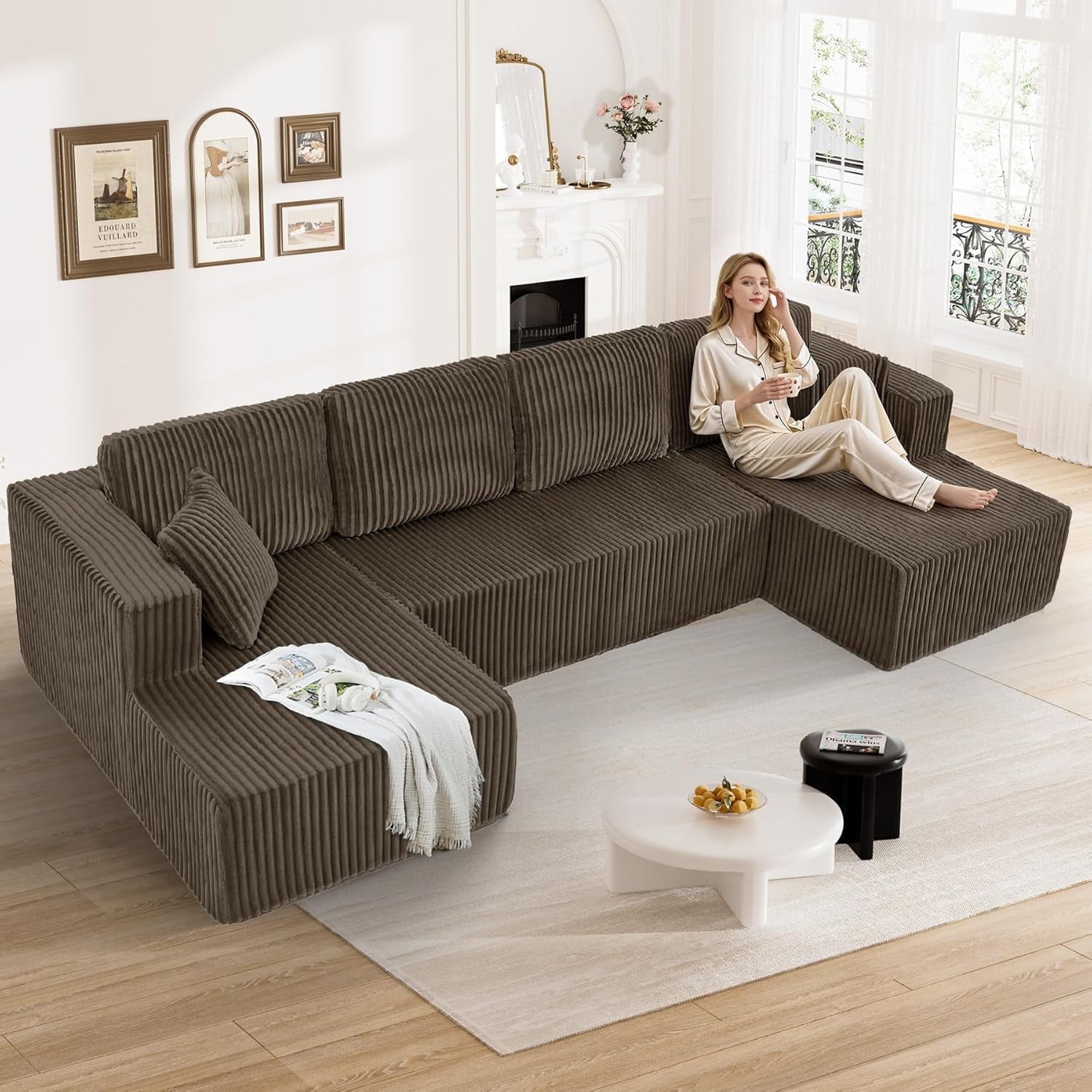 CloudChaiseLongueSofa 2.5人掛け NeoKo-Cloud-Couch-Sectional-