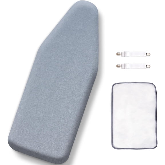 NeoMart-12.5"x32" Small Table Top Ironing Board Cover and Pad,Fits Mini Ironing Board,Extra Thick Padding,Elastic Cord&Fasteners,Heat Resistance(Ironing Board Not Included)