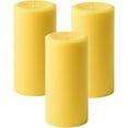 thumbnail image 1 of NeoMart - 3" x 6" Yellow Pillar Candles (Set of 3) Unscented, Solid Color, Hand Crafted Weddings, Home Decoration, Restaurants, Spa, Church, Holiday Candle Gift, 1 of 10