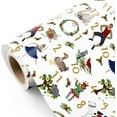 thumbnail image 1 of NeoMart- Christmas Wrapping Paper - Mini Roll - 17 Inch x 16.5 Feet - 12 Days of Christmas Countdown Wrapping Paper for Xmas Holiday, Party Celebration, 1 of 7