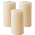 thumbnail image 1 of NeoMart - Dripless Unscented Ivory Pillar Candles Hand Poured, Solid Color Non-Scented Candles for Home Decor, Premium Wax, 80 Hr Burn Time, 3x6 Inch, 1 of 9