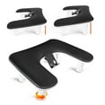 thumbnail image 1 of NeoMart- U Shaped Black Arm Rest for Nails Tech with Rotating 360°Built-In Phone Holder and Adjustable Nail Arm Rest Detachable Manicure Hand Rest for Salon Design, 1 of 14