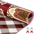 thumbnail image 1 of NeoMart-Vintage Christmas Wrapping Paper Rolls Set, Red Burgundy Matte Retro Heavy Duty Premium Traditional Gift Wrap, Pattern with Church Elements,Colorful Windows, Plaid Reversible, Total 28.5sq.ft, 1 of 13
