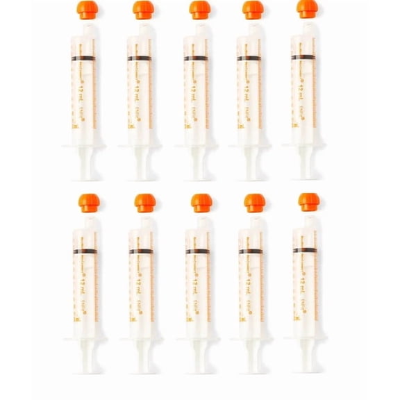 NeoMed 12mL ENFit O-Ring Oral Syringe - Reusable - 10 Units