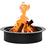 NeoNiches 42 inch Fire Ring, Large Round Firepit Insert,Fire Pit Ring for Camping, Wood Burning Fire Pit for Yard,Garden,Outdoor Fireplace, DIY Fire Rings for Outside