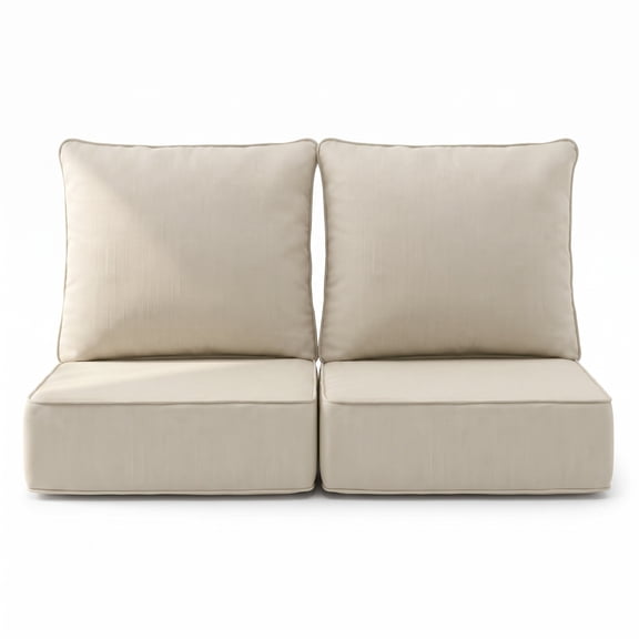 NeoNubo Outdoor Deep Seat Cushion, 22 x 24 x 6 inch for Patio Furniture, Waterproof Fade & Weather Resistant for Wicker Chair, Sofa, Couch