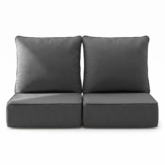 NeoNubo Outdoor Deep Seat Cushion, 22 x 24 x 6 inch for Patio Furniture, Waterproof Fade & Weather Resistant for Wicker Chair, Sofa, Couch