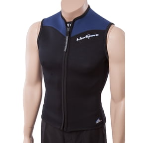 NeoSport Waterman 3mm Farmer John Wetsuit For Men - Black Scuba Diving Suit (All Sizes, New With Tags)