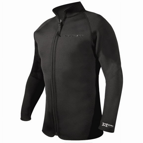 NeoSport 3-mm XSPAN Jacket (Black, 4X-Large) - Diving Jacket for Water Sports, Diving & Snorkeling
