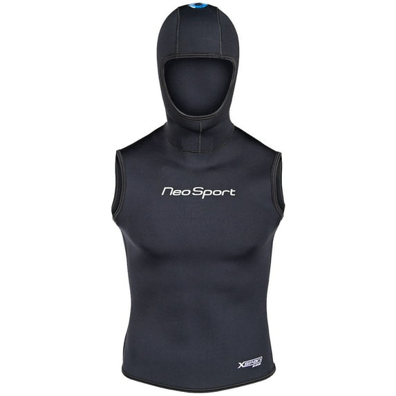 NeoSport XSPAN 5/3mm Men's Hooded Vest, Black