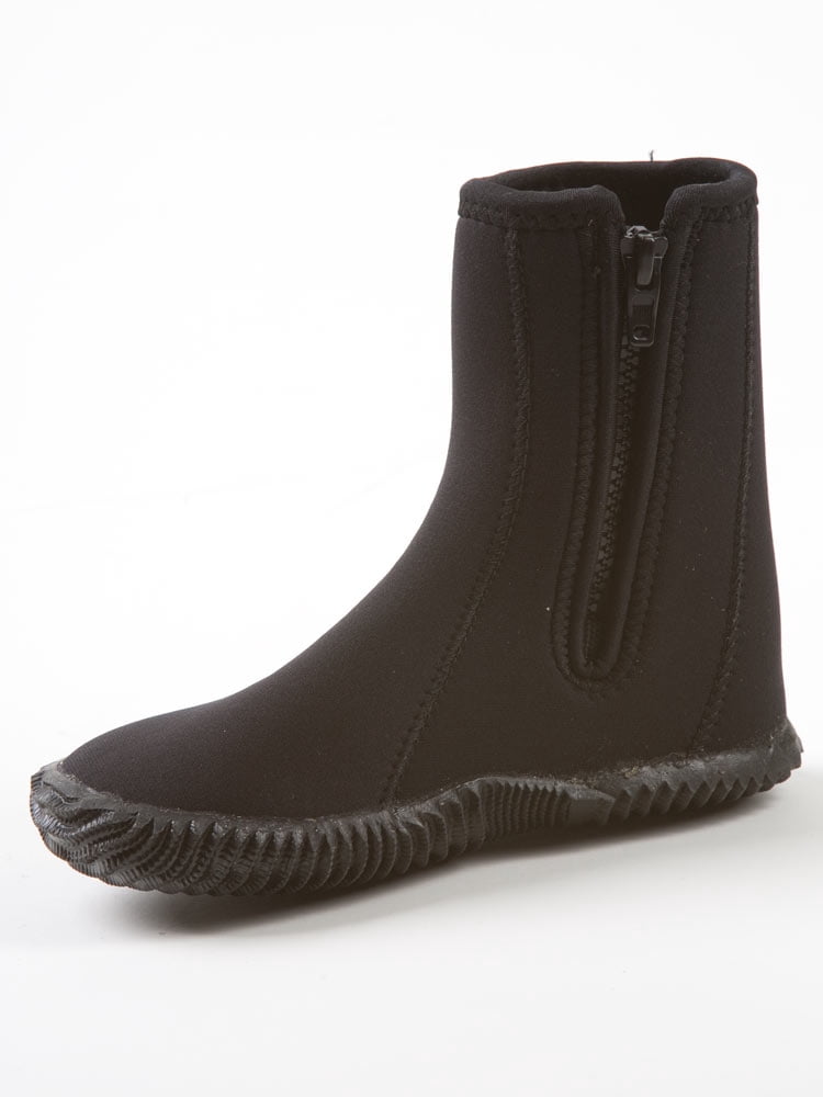 NeoSport 5mm Black Neoprene dive boots booties Water Shoes - 8 men 9.5 women Neosport 5mm Hi-Top Boot - Walmart.com main image 4