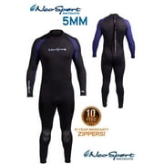 NeoSport Men's 5mm Full Wetsuit Premium Neoprene Black/Blue