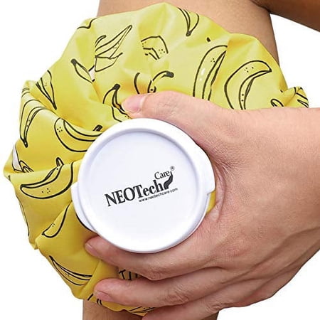 NeoTech Care Ice Bag, Screw Top Fillable, 11 Inches, Bananas Design
