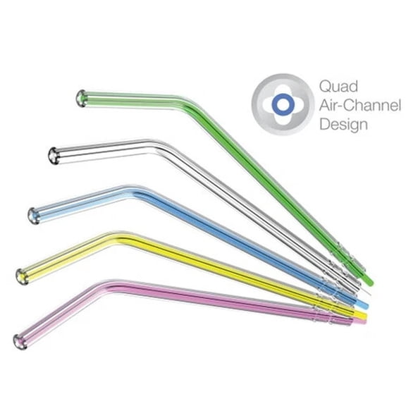 NeoTips Disposable Air-Water Syringe Tips, Clear with assorted color cores 1500