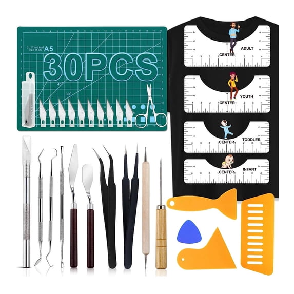 Neoact 30-Pcs Precision Craft Weeding Tools for Weeding Vinyl and Sewing