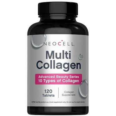 Super Multi Collagen Peptides | 120 Tablets | Skin, Hair and Nails Supplement for Men and Women | by NeoCell