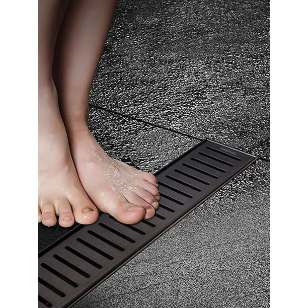 Neodrain 24Inch Linear Shower Drain with Removable Capsule Pattern