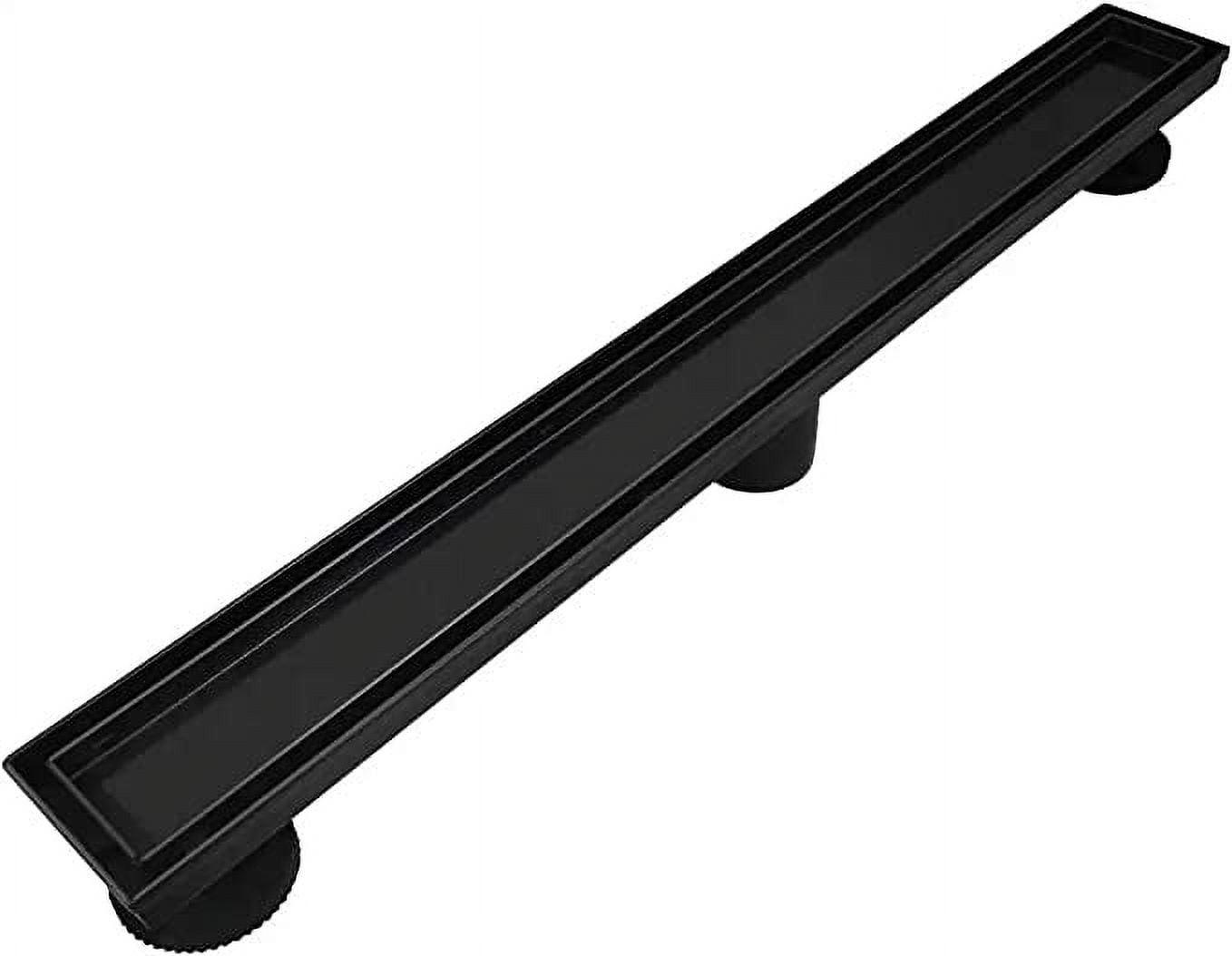Neodrain 36-Inch Black Stainless Steel Adjustable Linear Shower Drain