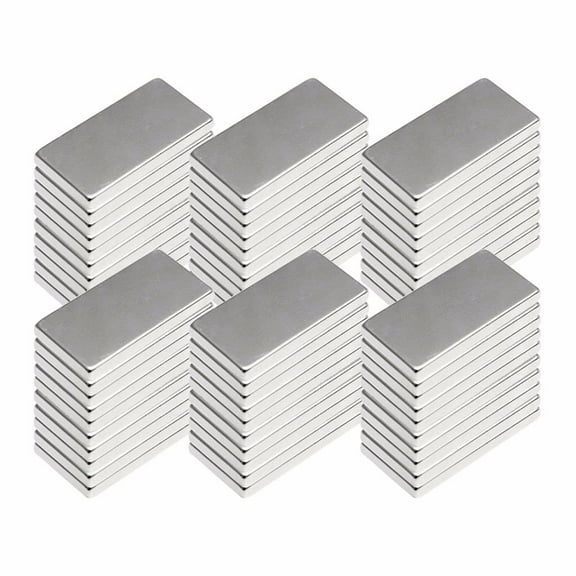 Neodymium Block Magnets N52 Nickel Plated 10PCS for Refrigerator and Office Use