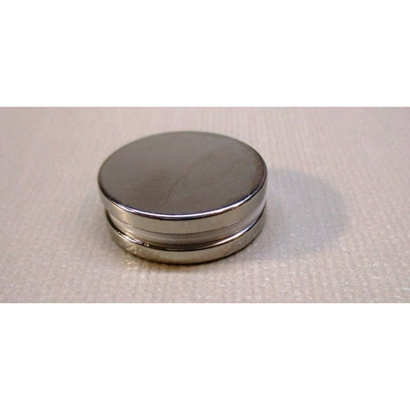Neodymium Disc Magnets 1" x 1/8" Grade N52 Set of 2 Round Discs Free US Shipping