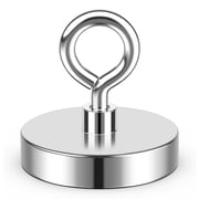 Neodymium Fishing Magnet, 150 LBS Pulling Force Strong Magnet with Lifting Eye-Bolt, Rare Earth Magnet Fishing for Retrieving Items in Lake, Beach, Security Tags Removal Tool, 1.42 36mm