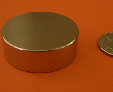 Neodymium Magnets 1.5 in x 1/2 in Disc Rare Earth