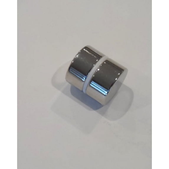 Neodymium Magnets 8mm x 5mm" Grade N52 Set of 2 Disc Magnets Shiny Nickel Finish Rare Earth