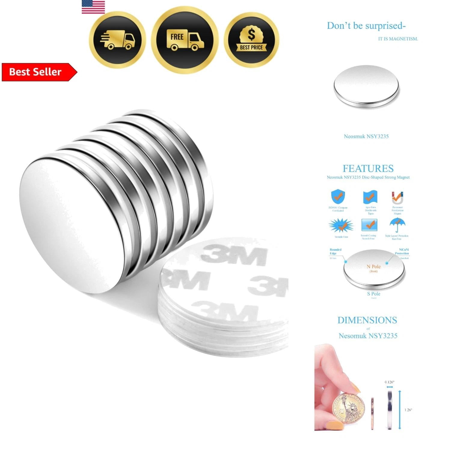 Neodymium Magnets Heavy Duty Strong Industrial Magnets 6 Pack