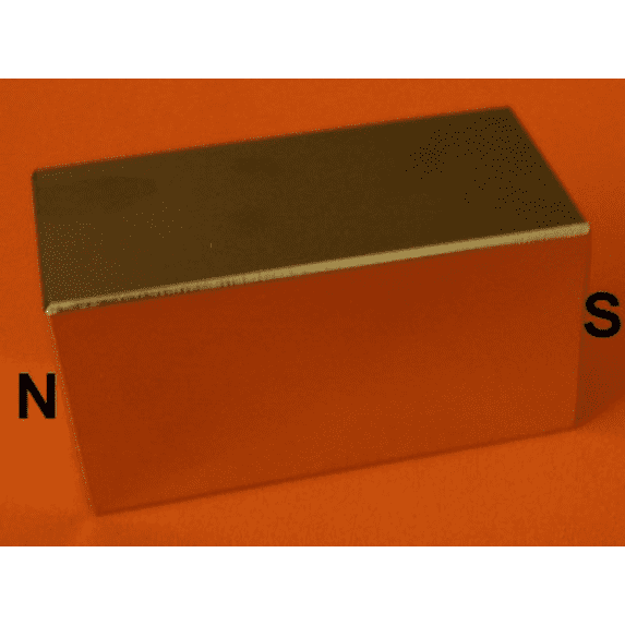 Neodymium Magnets N42 Block 1 in x 1 in x 1.5 in