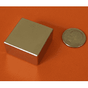Neodymium Magnets N52 1 in x 1 in x 1/2 in Rare Earth Block