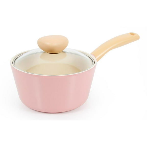 Neoflam 1.5 Qt Ceramic Saucepan with Glass Lid, Made in Korea