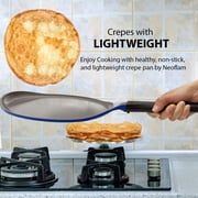 Neoflam 10 Ceramic Nonstick Crepe Pan, Pancake Maker, Skillet, Omelette, Tortilla, Roti, Naan, Dosa