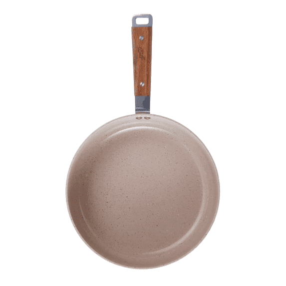 Neoflam Bien 9.5 inch Nonstick Frying Pan with Wooden Handle, Induction Compatible Cookware, Kitchen Essential Ceramic Coating Skillet, Healthy Cooking Omelet Pan, Made in Korea (24cm)
