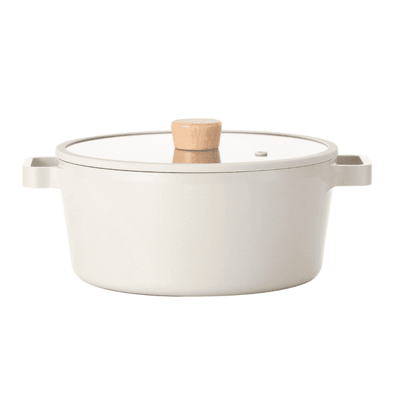 Neoflam FIKA 4 Qt Nonstick Stock Pot with Lid, Cooking Casserole (24cm)