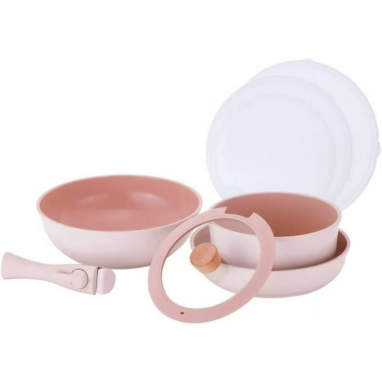Neoflam FIKA MIDAS Plus Collection Pink 7pc Cookware Set | Stovetop,  Induction Compatible