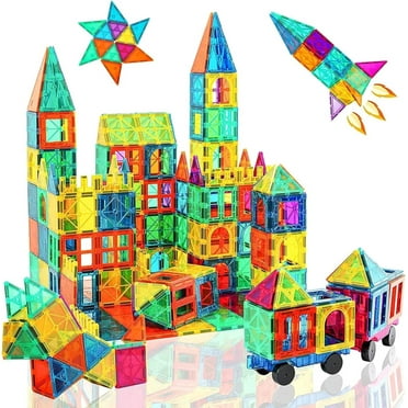 Neoformers 96-Piece Magnetic Tiles 3D Building Blocks (Kids)