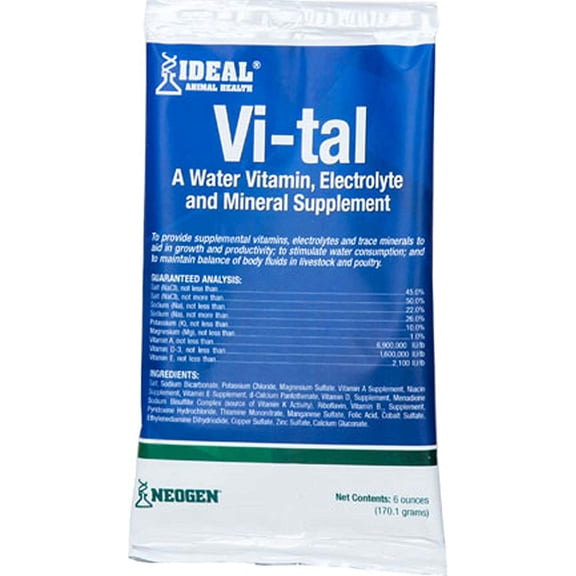 Vi-Tal Electrolyte , PartNo 148178, by Neogen IdealD, Size 6 OZ, Contains essen