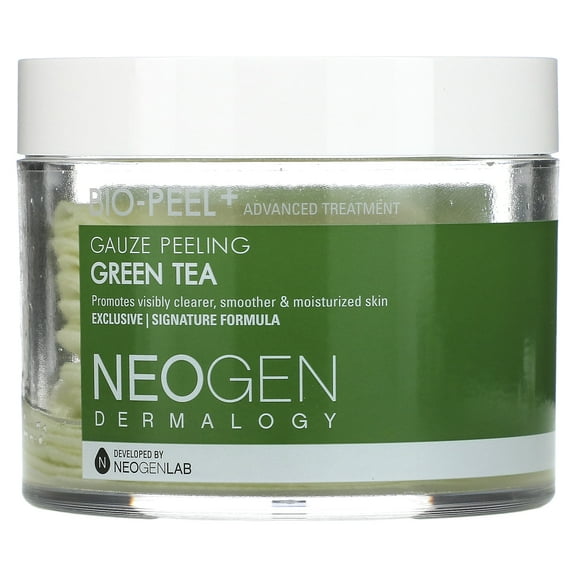 Neogen Bio-Peel Green Tea Gauze Exfoliating Peeling Pads, 30 Pads