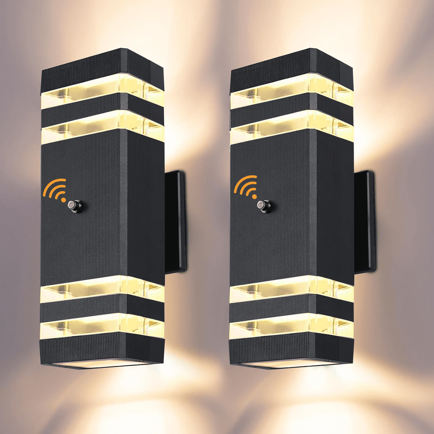 Neoglint 2 Pack Outdoor Wall Lights IP65 Waterproof Exterior