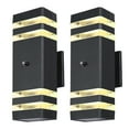 thumbnail image 1 of Neoglint Dusk to Dawn Outdoor Wall Sconce Up Down Aluminum Wall Lamp IP65 Waterproof Wall Lighting Fixtures with GU10 Warm White Bulbs for Patio Courtyard Garden Doorway Corridor, 2 Packs, 1 of 8