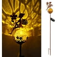 thumbnail image 1 of Neoglint Garden Solar Lights Pathway Stake Lights Moon Fairy Glass Globe with Angel Decor for Walkway, Yard, Lawn, Patio or Courtyard ( 1 Pack), 1 of 9