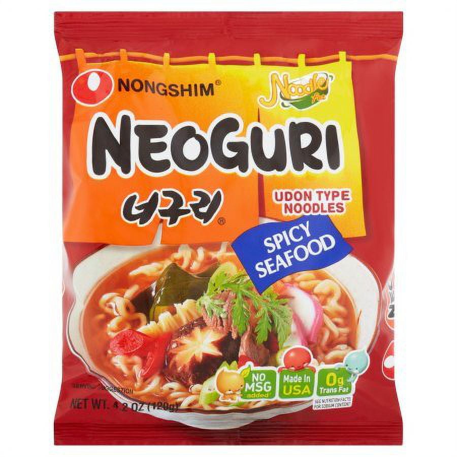 Neoguri Spicy Seafood Udon Type Noodles, 4.2 oz, 10 count - Walmart.com