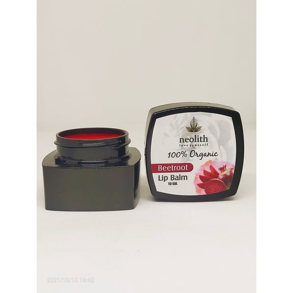 Neolith Beet Root Lip Balm || 100% Organic, Paraben & Sulphate Free || Lip Moisturiser, Lip Mask || Dry & Chopped Lip Care || 10 GM