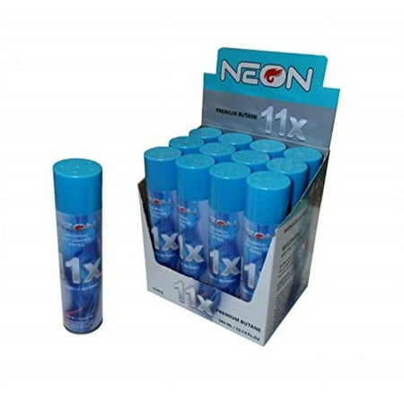 Neon 11x ultra refined butane fuel lighter refill gas pack of 12