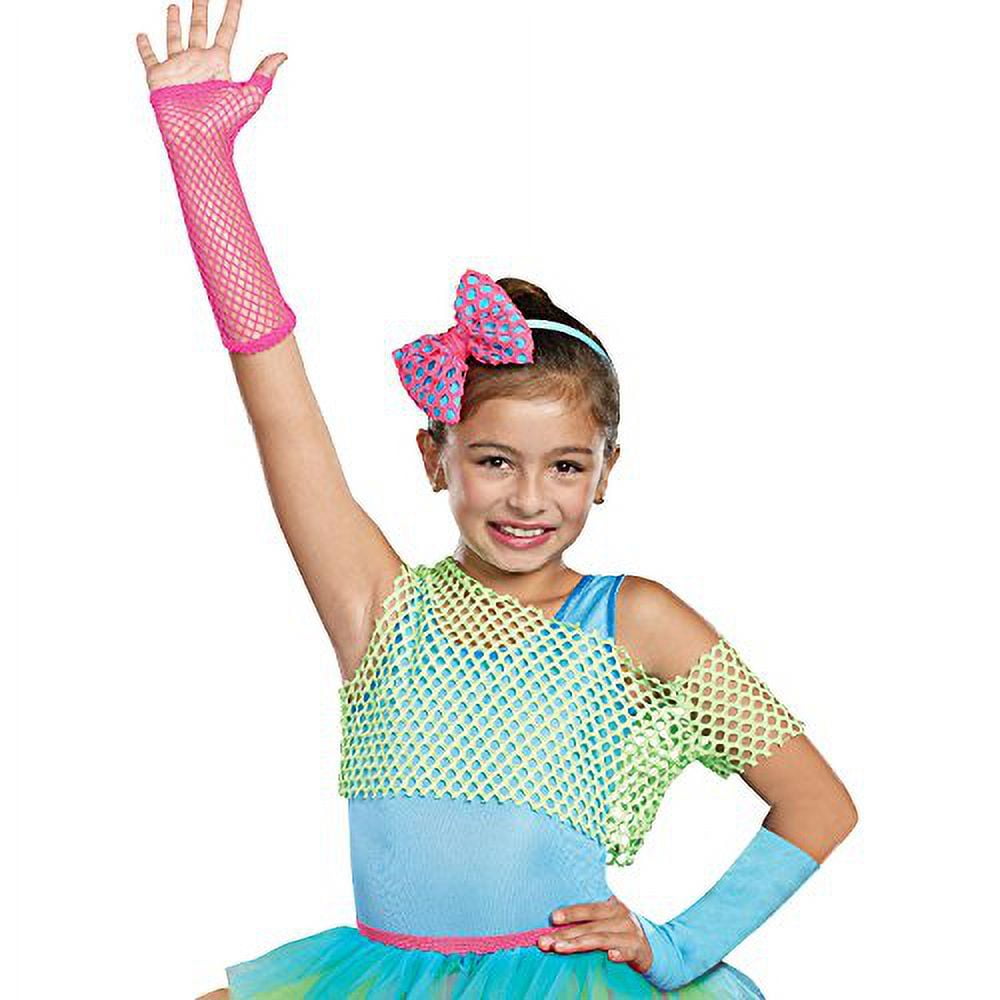 Neon 1980s Dancewear Girls Arm Warmers